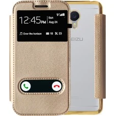 Чехол-книжка View Cover Shine Meizu M3 Note (Золотой)