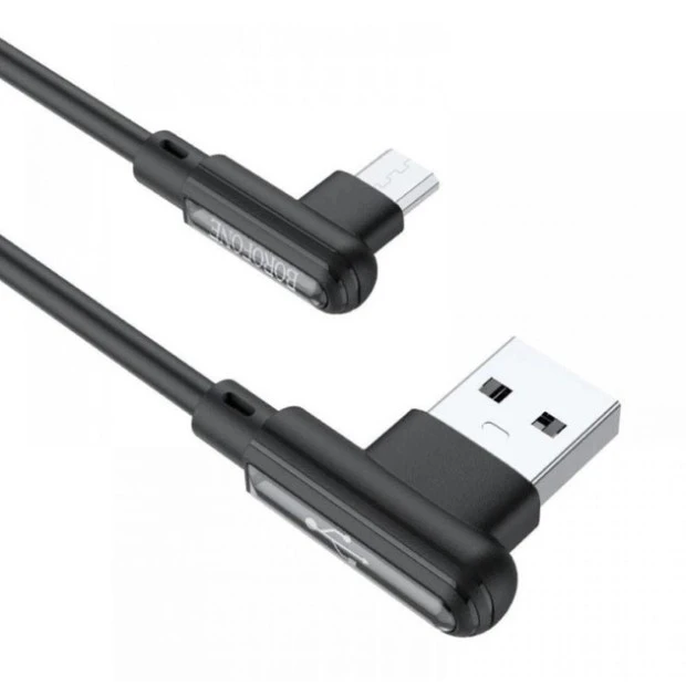 USB-кабель Borofone BX58 (MicroUSB) (Чорний)