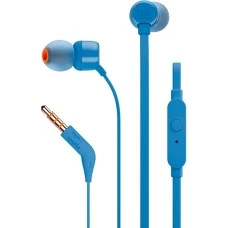 Проводные наушники-гарнитура вакуумные JBL Tune 110 (Blue) JBLT110BLU K