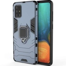 Бронь-чохол Ring Armor Case Samsung Galaxy A71 (2020) (Пилова бірюза)