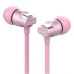 Wired in-ear headphones with microphone Celebrat C8 (Rose Gold) Wired in-ear headphones with microphone Celebrat C8 (Rose Gold)