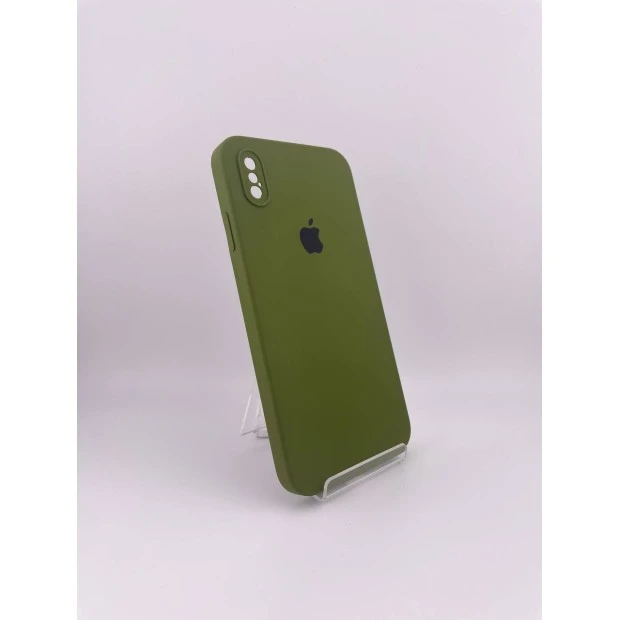 Силикон Original Square RoundCam Case Apple iPhone XS Max (46) Deep Green