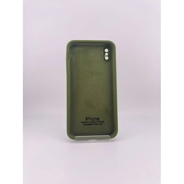 Силикон Original Square RoundCam Case Apple iPhone XS Max (46) Deep Green