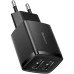 СЗУ-адаптер Baseus Compact 10.5W 2A (2USB) (Чёрный) CCXJ010201 СЗУ-адаптер Baseus Compact 10.5W 2A (2USB) (Чёрный) CCXJ010201