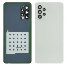 Задняя крышка для Samsung A525 Galaxy A52 (2021) Awesome White белая со стеклом камеры