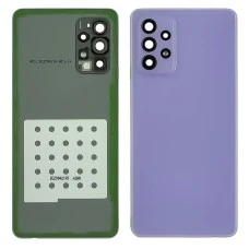 Задняя крышка для Samsung A725 Galaxy A72 (2021) Awesome Light Violet светло-фиолетовая со стеклом к