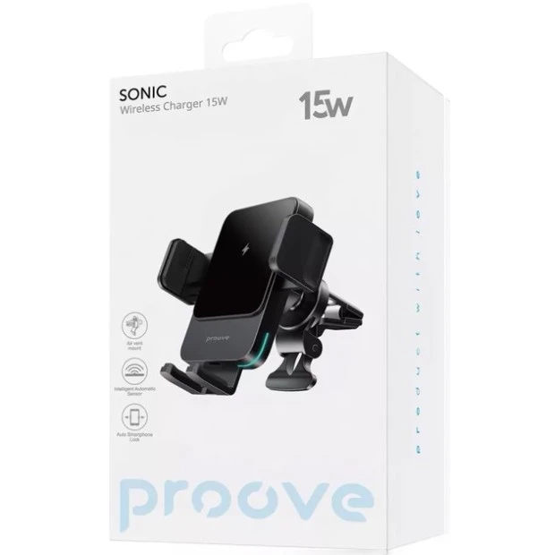 Автодержатель Proove Triple Clamp 15W (Чёрный) WHTC15010001