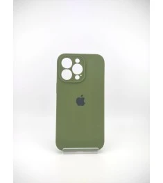Силіконовий оригінальний чохол RoundCam для Apple iPhone 13 Pro (46) глибокий зе..