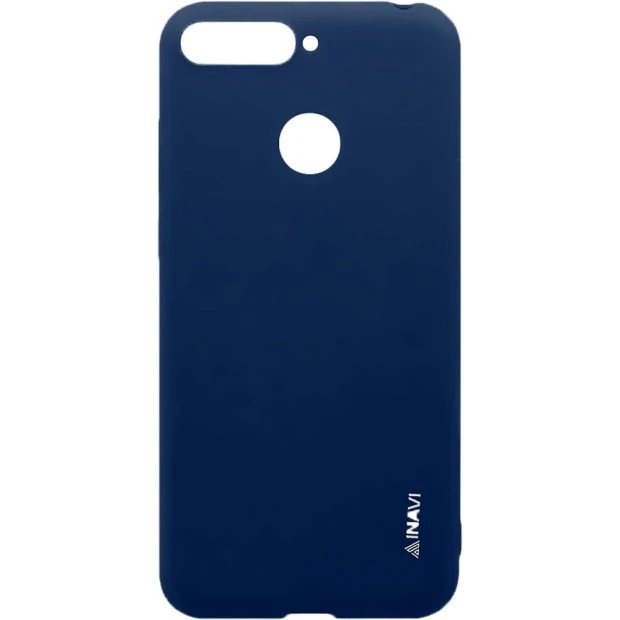 Чехол Силикон iNavi Color для Huawei Y6 Prime (2018) / Honor 7A Pro (темно-синий)