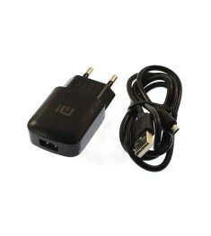 СЗУ-адаптер Xiaomi YJ-06 2A + MicroUSB-кабель (Черный)
