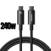 USB-кабель Baseus Tungsten Gold 240W (2m) (Type-C to Type-C) (Чёрный) CAWJ040101 USB-кабель Baseus Tungsten Gold 240W (2m) (Type-C to Type-C) (Чёрный) CAWJ040101