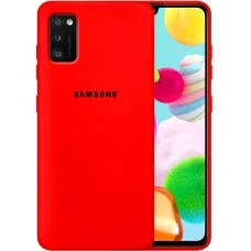 Оригінальний силіконовий чохол 360 Logo для Samsung Galaxy A41 (2020) (Червоний)