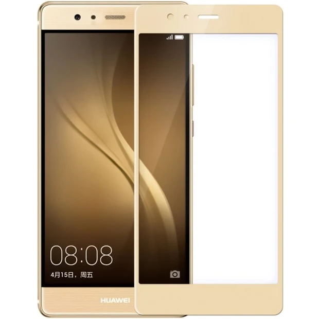 Стекло 3D Huawei P8 Lite (2016) Gold