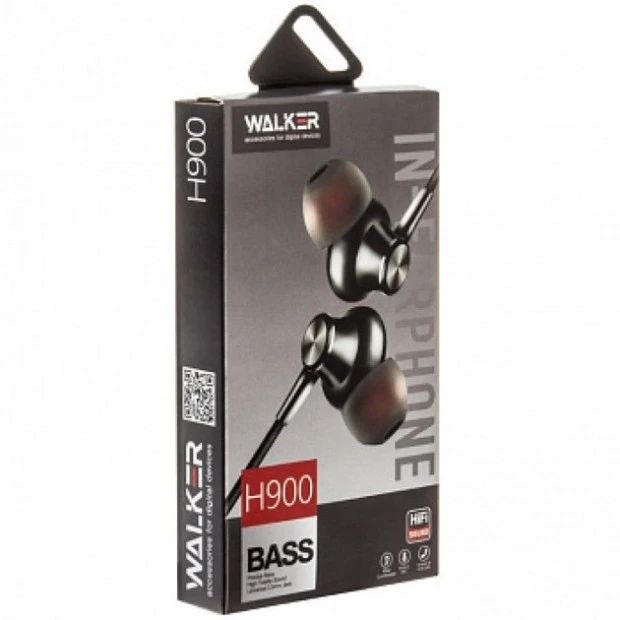 Wired in-ear headset Walker H900 (Black)