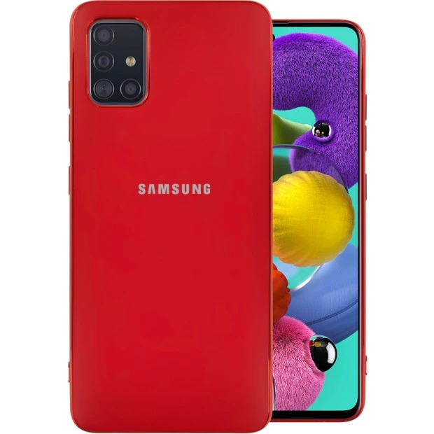 Силикон Zefir Matte Case Samsung Galaxy A51 (2020) (Красный)