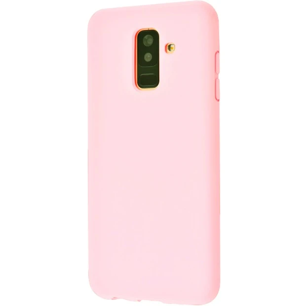 Силиконовый чехол iNavi Color Samsung Galaxy A6 Plus (2018) A605 (розовый)