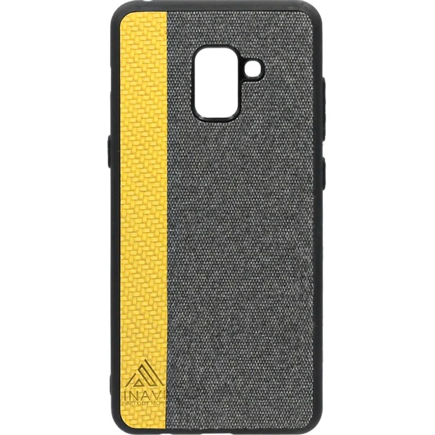 Чехол Силикон Inavi Samsung A8 Plus (2018) A730 (золотой)