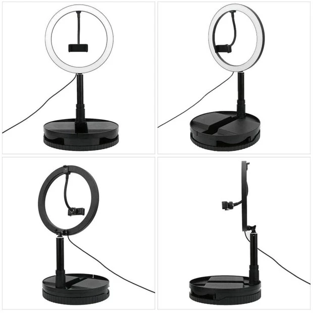 Набор для съемки LED-лампа на стойке G1 (26 cm) (Чёрный)