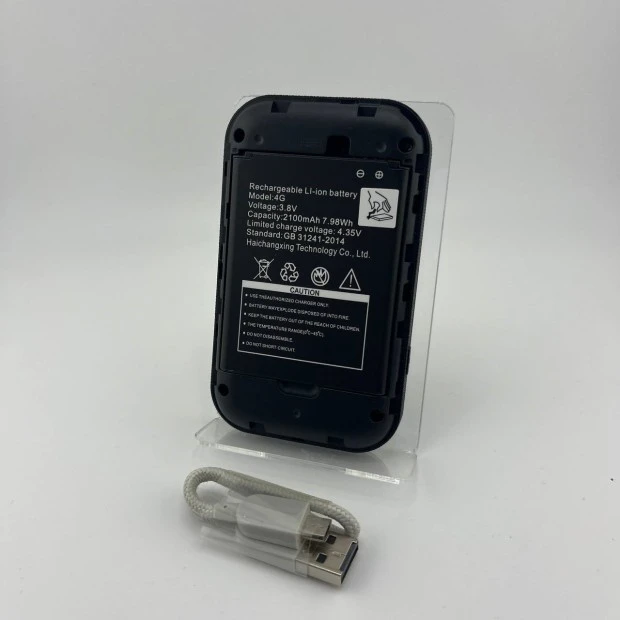 Беспроводной Wi-Fi-модем H5577R 4G LTE аккумуляторный с роутером 150mbps 2100mAh (Чёрный)