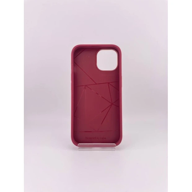 Чехол Kajsa Snake Pattern iPhone 15 (Burgundy)