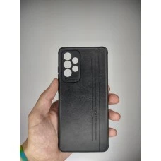 Накладка Leather Case Samsung Galaxy A52 (Чёрный)