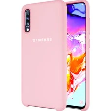Силиконовый чехол Original Case Samsung Galaxy A70 (2019) (Розовый)