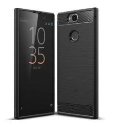 Силикон Polished Carbon Sony XA 2 Plus (Чёрный)