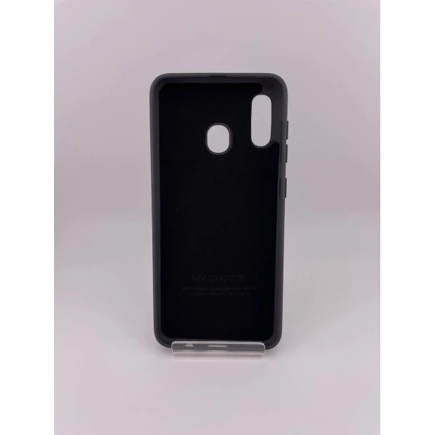 Original Logo Silicone Samsung Galaxy A20  /  A30 (2019) (Dark Gray)