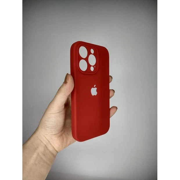 Силіконовий оригінальний чохол RoundCam для Apple iPhone 14 Pro (Паприка)