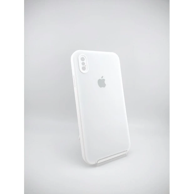 Силикон Original Square RoundCam Case Apple iPhone XS Max (06) White