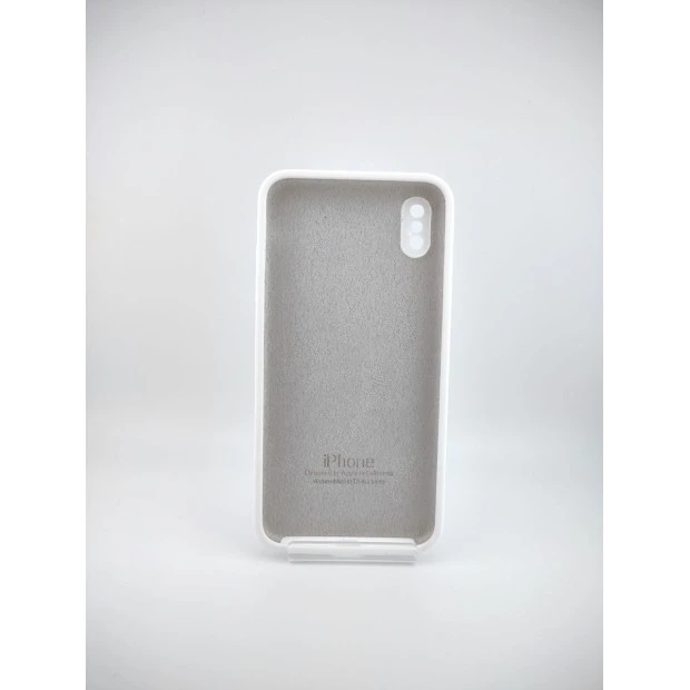 Силикон Original Square RoundCam Case Apple iPhone XS Max (06) White