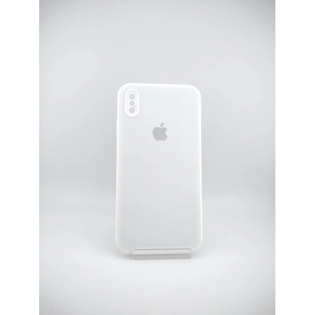 Силикон Original Square RoundCam Case Apple iPhone XS Max (06) White