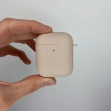 Чехол для наушников Full Silicone Case with Microfiber Apple AirPods Pink Sand