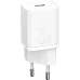 СЗУ-адаптер Baseus Super Si Quick Charger 20W PD QC EU Type-C (Белый) CCSUP-B02 СЗУ-адаптер Baseus Super Si Quick Charger 20W PD QC EU Type-C (Белый) CCSUP-B02