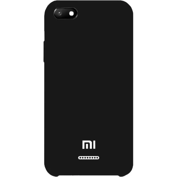 Силикон Original 360 Case Logo Xiaomi Redmi 6A (Чёрный)