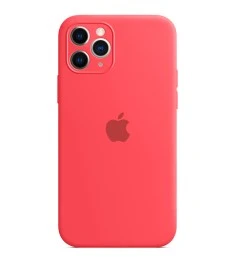 Силіконовий оригінальний чохол RoundCam для Apple iPhone 11 Pro Max (50) Коралов..