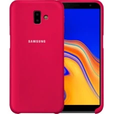 Силиконовый чехол Original Case Samsung Galaxy J6 Plus (2018) J610 (Малиновый)