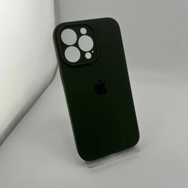 Оригінальний силіконовий чохол RoundCam для Apple iPhone 13 Pro (69) Atrovirens