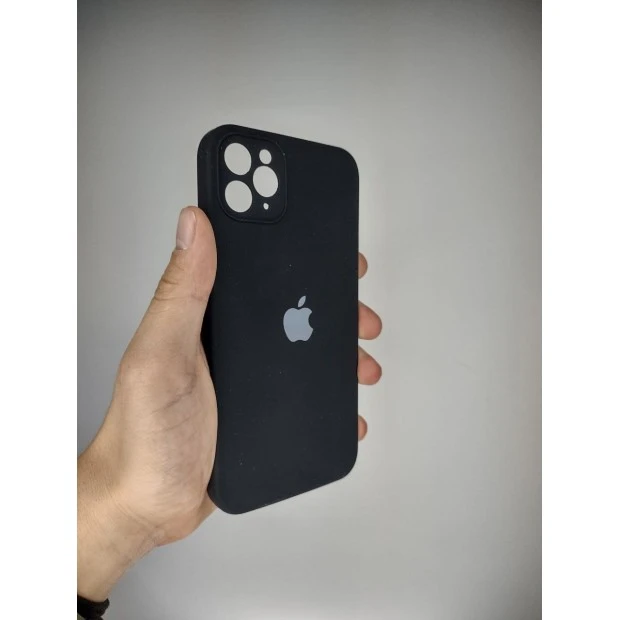 Силикон Original Square RoundCam Case Apple iPhone 11 Pro Max (07) Black