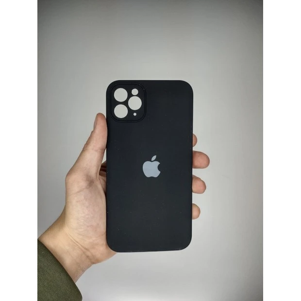Силикон Original Square RoundCam Case Apple iPhone 11 Pro Max (07) Black