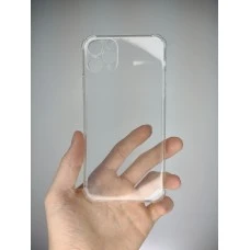 Силикон 6D Apple iPhone 11 Pro Max (ShutCam) (Прозрачный)