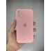 Силіконовий оригінальний квадратний круглий чохол для камери Apple iPhone 11 (14) рожевий