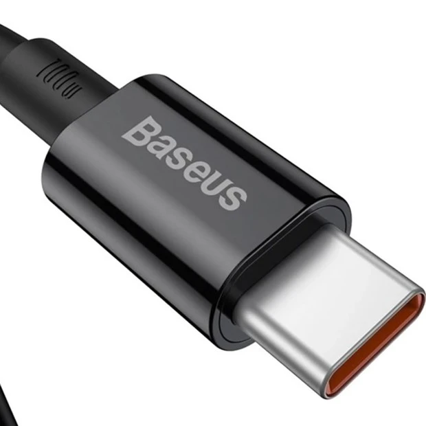 USB-кабель Baseus Superior 100W (2м) (Type-C to Type-C) (Чорний) CATYS-C01
