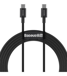USB-кабель Baseus Superior 100W (2m) (Type-C to Type-C) (Чёрный) CATYS-C01