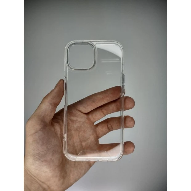 Силикон Space Case Premium Apple iPhone 15 (Прозрачный)