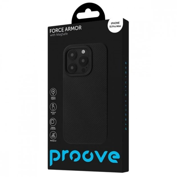 Накладка Proove Force Armor Case MagSafe Apple iPhone 14 Pro Max (Black)