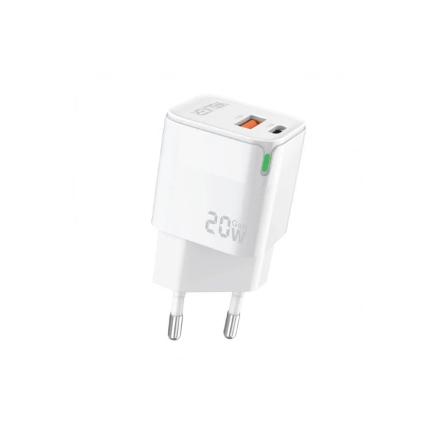 Walker WH-42 20W Power Adapter (1 USB / 1 Type-C) (White)