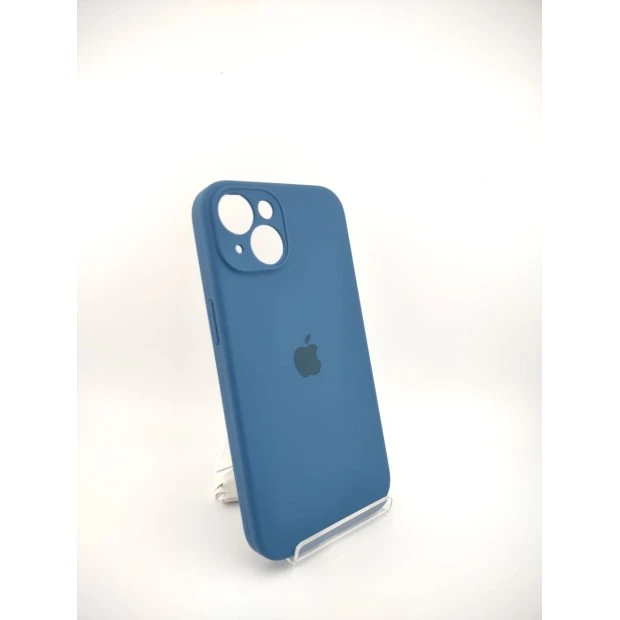 Силіконовий оригінальний чохол RoundCam для Apple iPhone 14 (22) Синій Кобальт