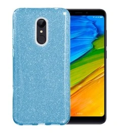 Силикон Glitter Xiaomi Redmi 5 Plus (синий)