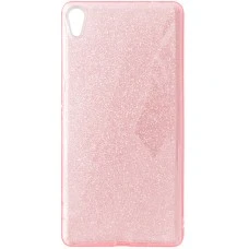 Силикон Glitter Sony Xperia X F5122 (Розовый)